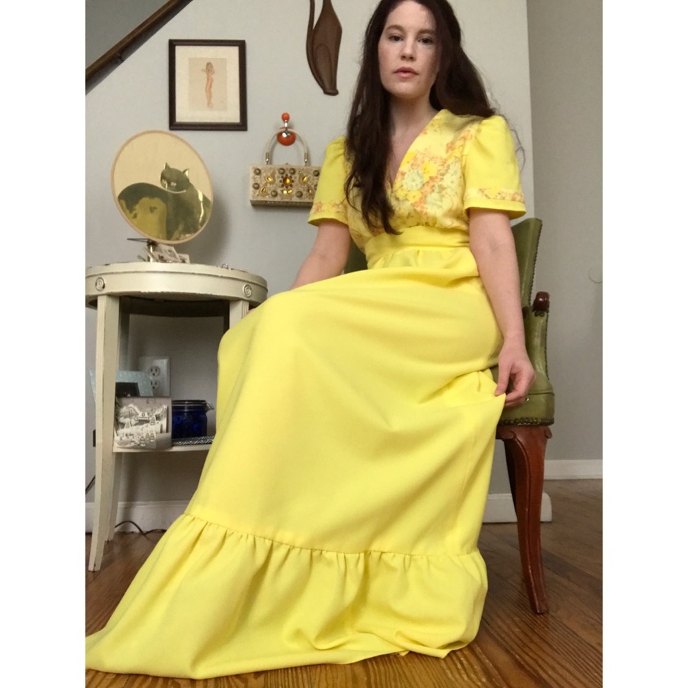 SOLD! Vintage 60’s/70’s Maxi Dress